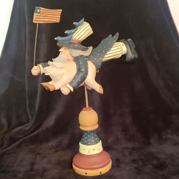 Vintage Other - Vintage 1998 Williraye Studio Uncle Sam w/ Flying Pig WW1307 - Original Box
